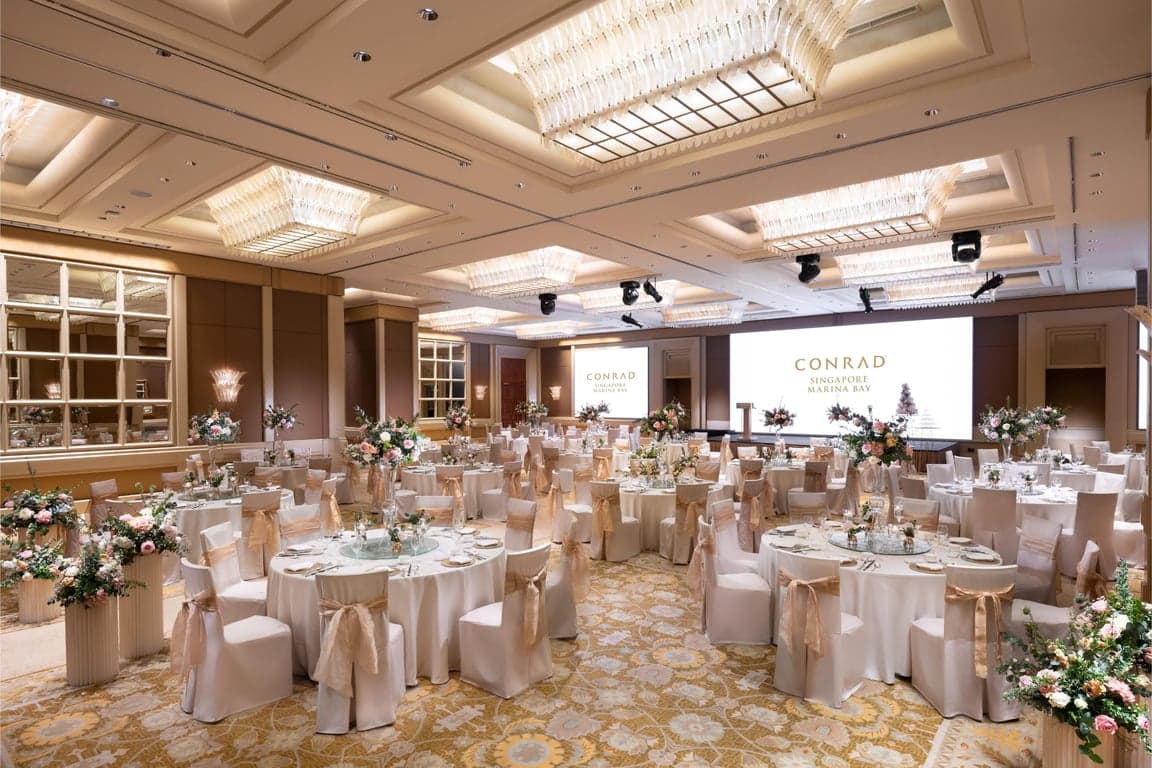 Grand Ballroom at Conrad Singapore Marina Bay – Singapore wedding venue photo 2 of 8