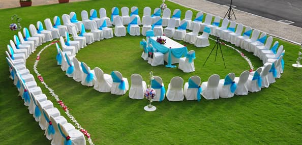 Lawn (outdoor) & Function Room at Raffles Marina – Singapore wedding venue photo 10 of 14