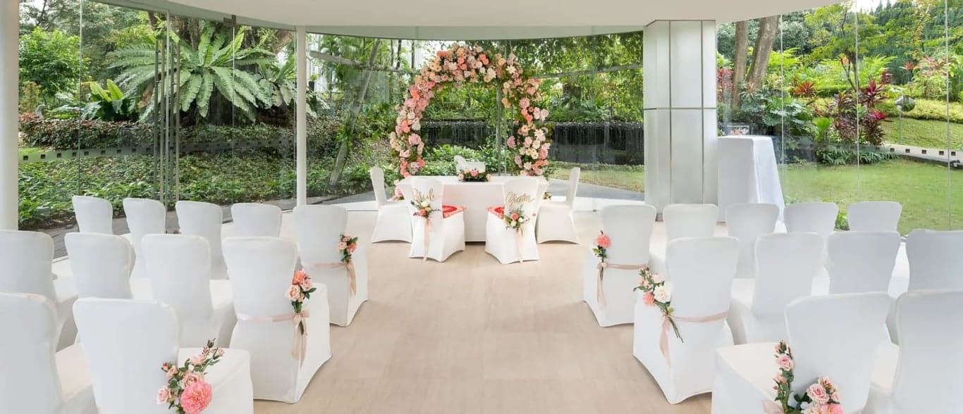 Glass Pavilion at Amara Sanctuary Sentosa – Singapore wedding venue photo 2 of 21