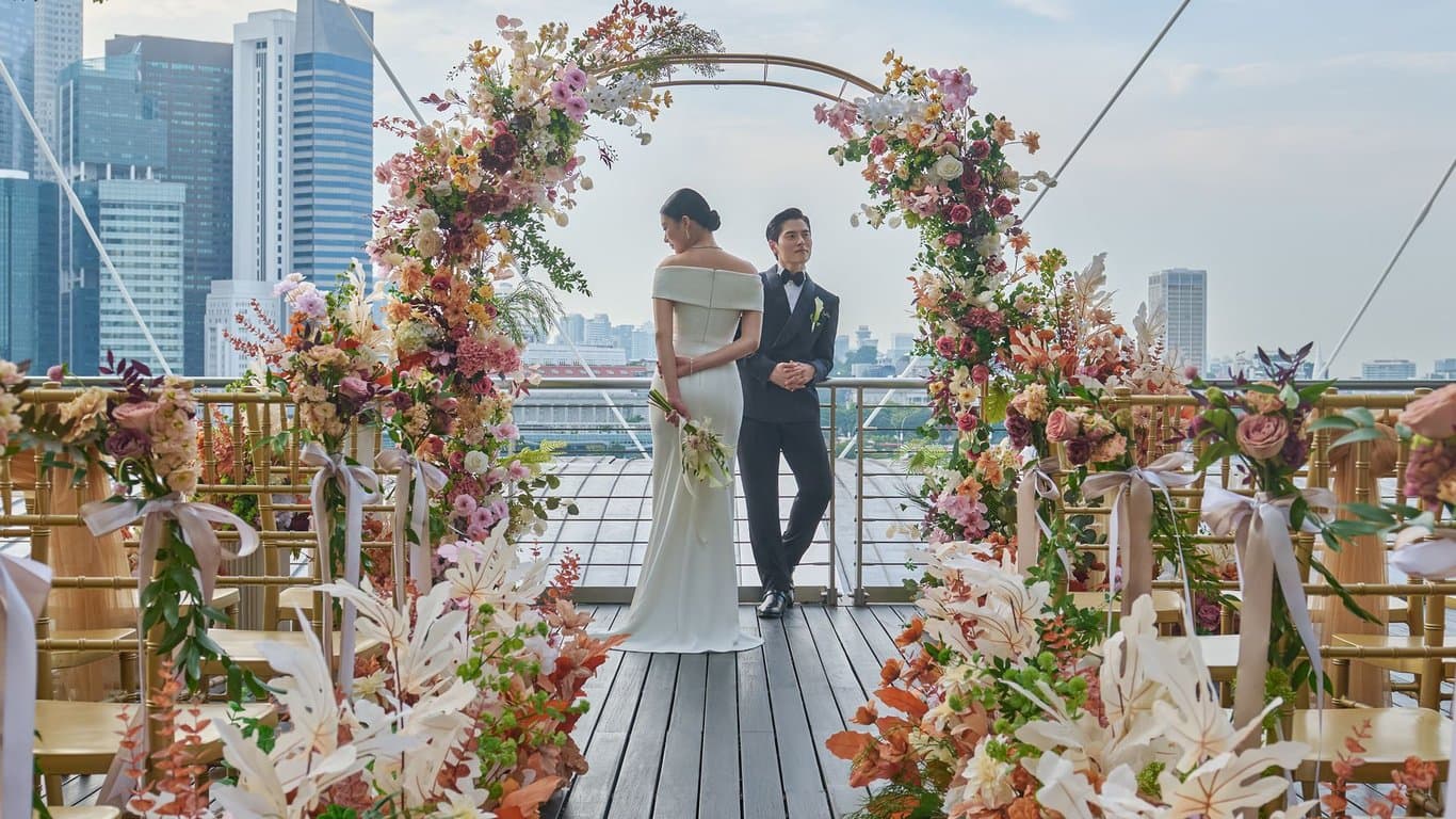Ballroom + Outdoor Garden Walk Solemnisation at Marina Bay Sands Singapore – Singapore wedding venue photo 7 of 15