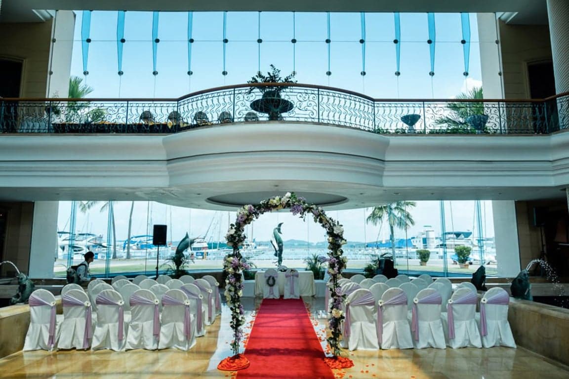 Atrium (indoor) & Function Room at Raffles Marina – Singapore wedding venue photo 2 of 14