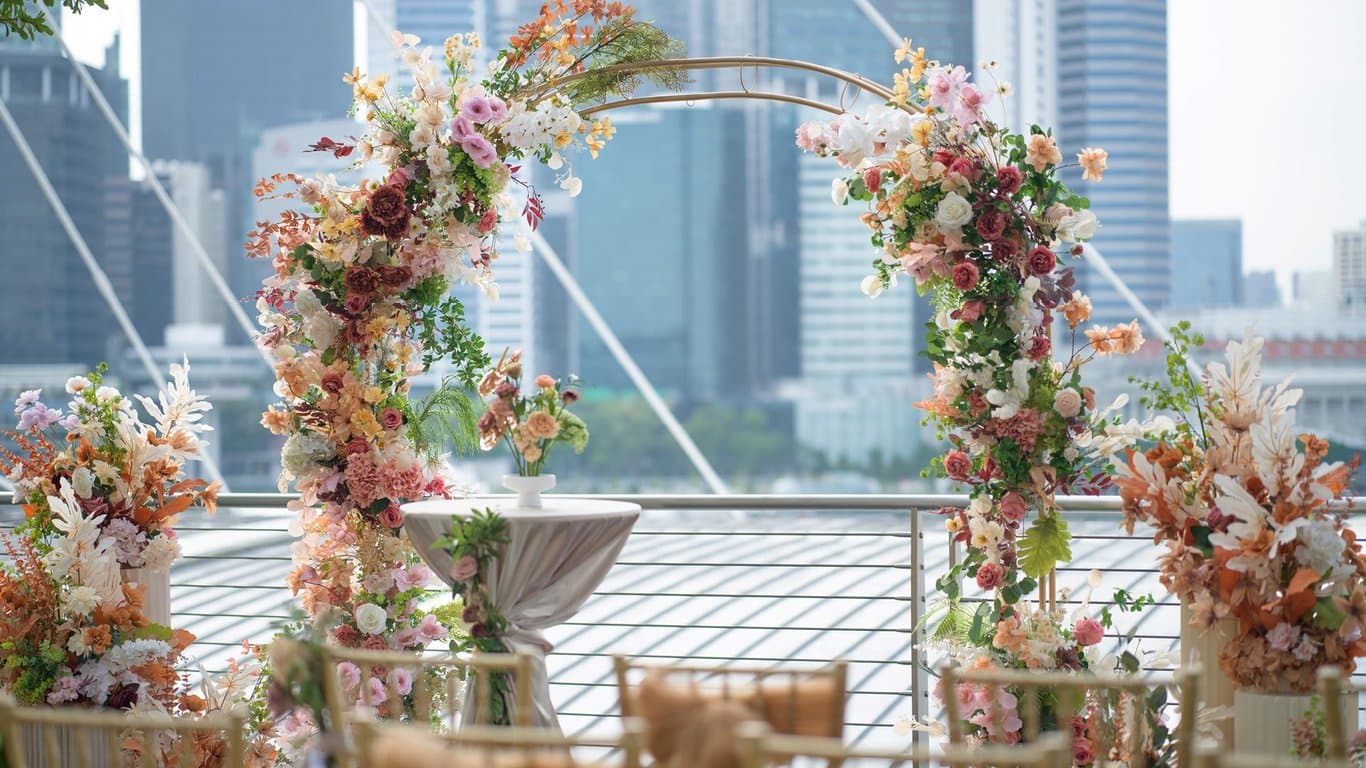 Ballroom + Outdoor Garden Walk Solemnisation at Marina Bay Sands Singapore – Singapore wedding venue photo 8 of 15