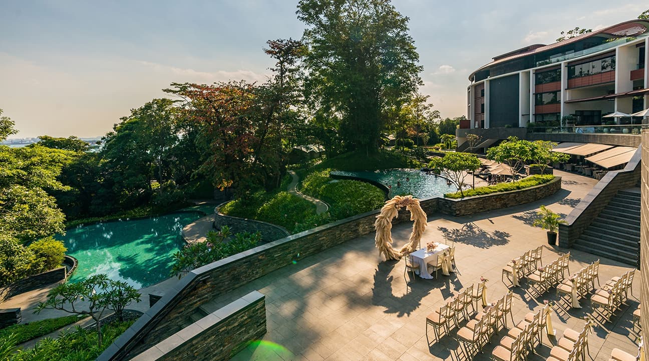 Horizon's Verge (outdoor Solemnisation) at Capella Singapore – Singapore wedding venue photo 1 of 1