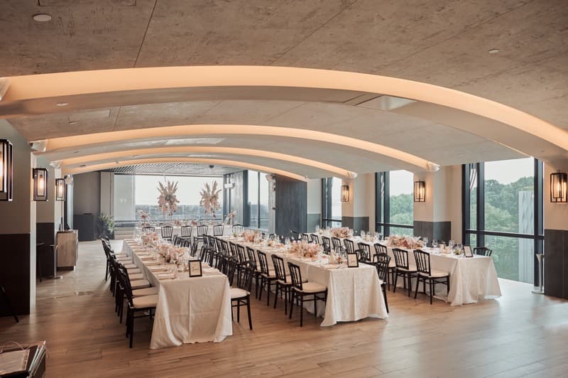 Sol & Ora at 1-Altitude Coast Rooftop Bar – Singapore wedding venue photo 1 of 4
