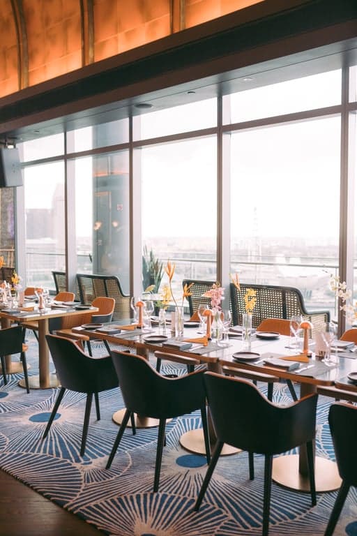 Full Venue - Main Dining Hall + The Pavilion Bar at VUE – Singapore wedding venue photo 6 of 13