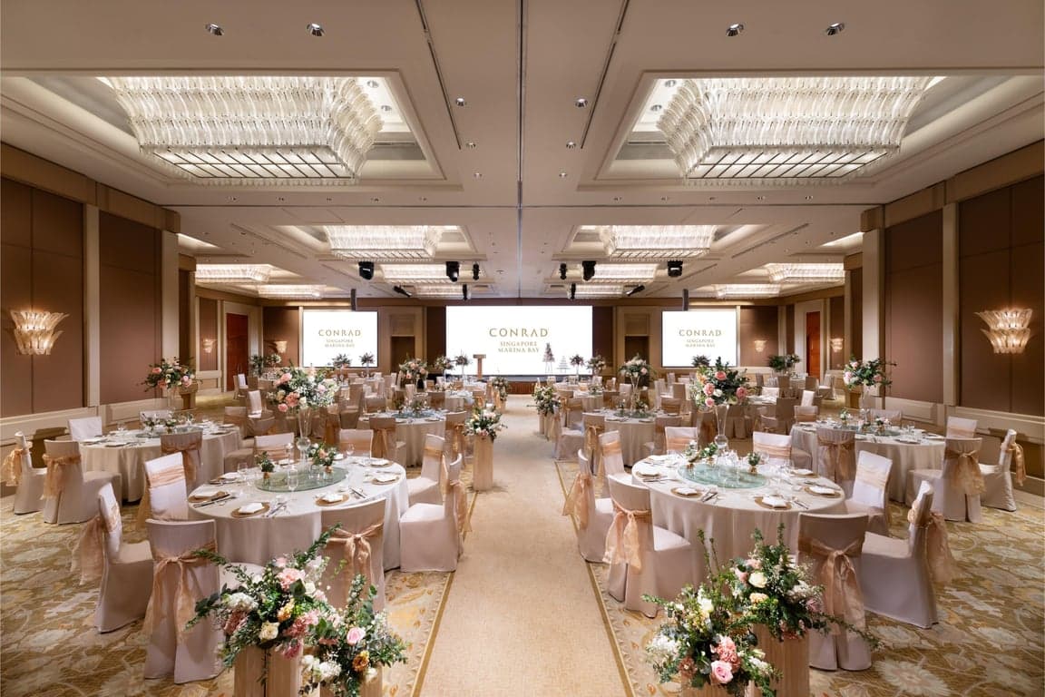 Grand Ballroom at Conrad Singapore Marina Bay – Singapore wedding venue photo 1 of 8