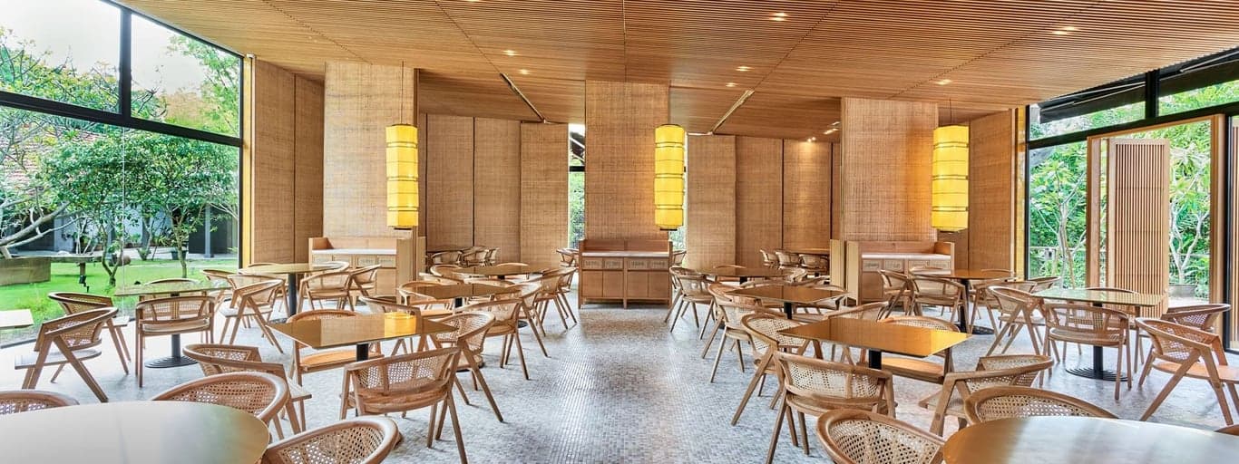 Main Dining Hall + Extended Dining Area at Min Jiang (Dempsey) – Singapore wedding venue photo 2 of 5