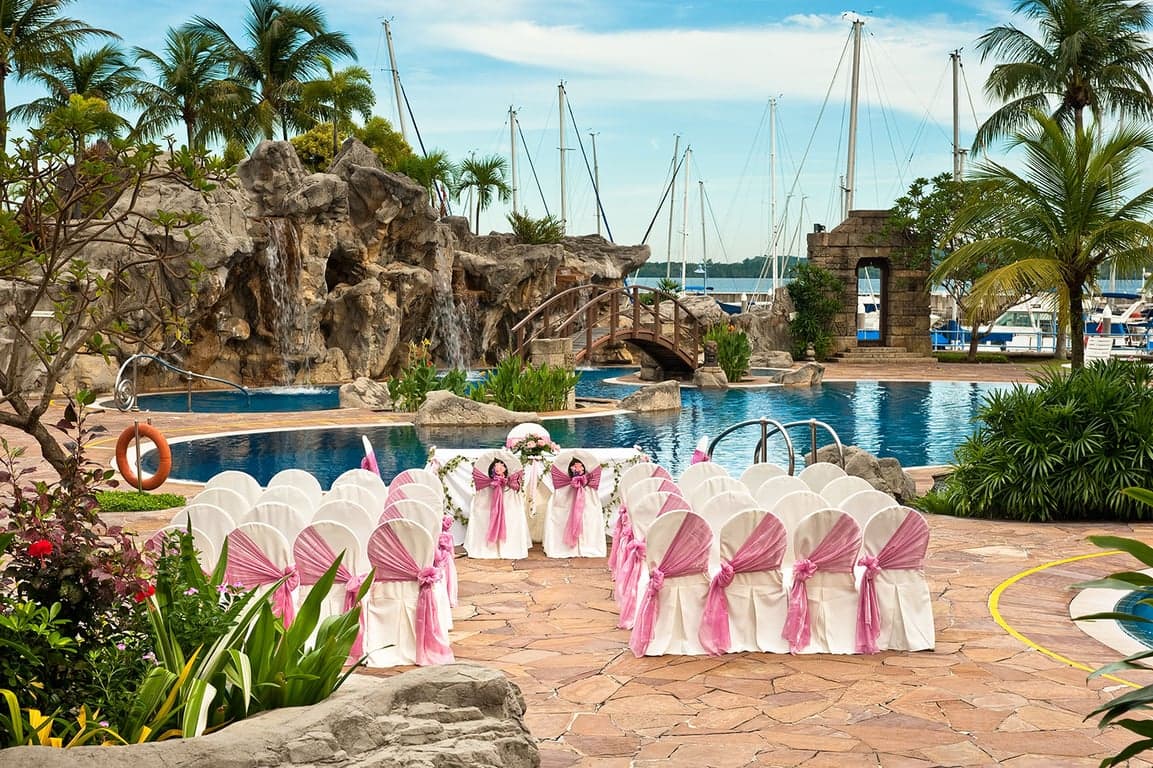 Poolside Deck & Function Room at Raffles Marina – Singapore wedding venue photo 12 of 14